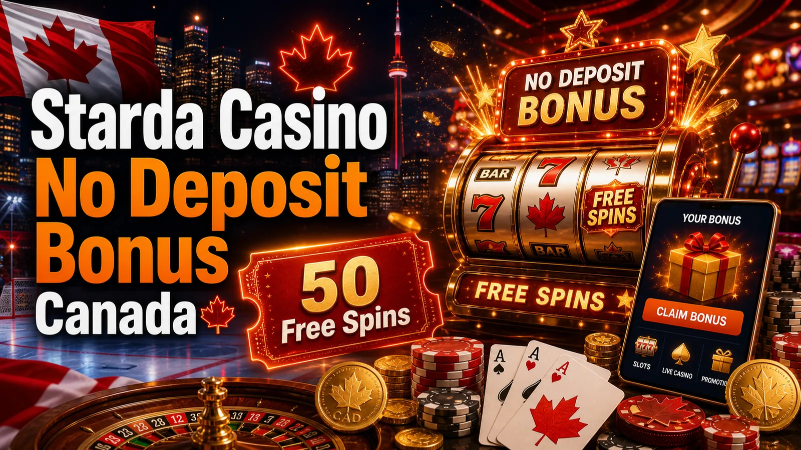 Starda Casino No Deposit Bonus Canada Canadian iGaming content banner